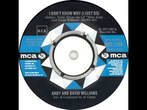 UK New Entry 1973 (60) Andy & David Williams - I Don't Know Why (I Just Do)