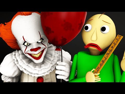 Baldi vs Pennywise (It Horror 3D Animation)