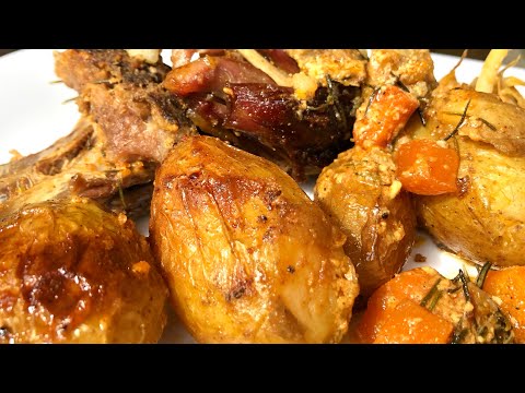 Greek Easter lamb recipe, marinated with honey, yogurt, rosemary, orange zest. Greek 🇬🇷food recipe