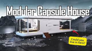 Could you live in this capsule house?#modularhouse #capsulehouse #mobilehouse
