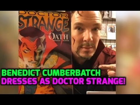 Benedict Cumberbatch surprises fans at NYC dressed as Dr Strange!