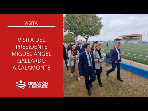 Visita del presidente Miguel Ángel Gallardo a Calamonte
