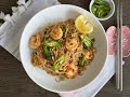 Shrimp Rice Noodles Dinner Tonight One Pot Meal