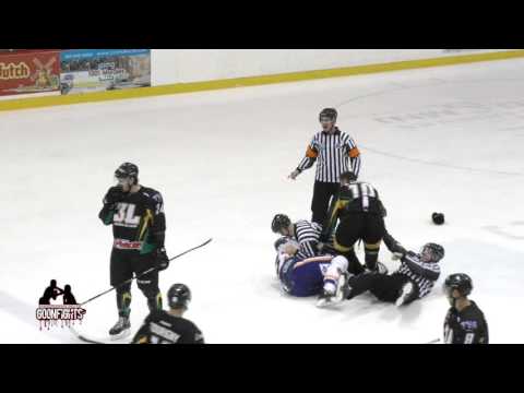 Marc Olivier D'Amour Vs Sébastien Laferrière #2 Nov 27 2015 LNAH Laval Vs RDL