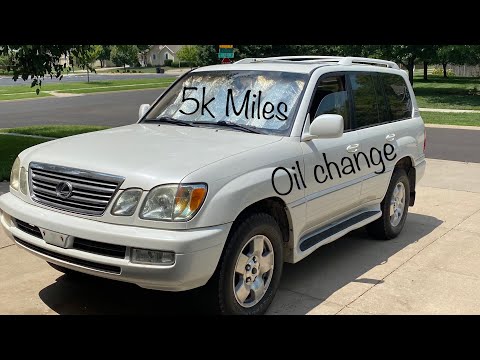Lexus LX470 Oil Change - The Toyota Landcruiser's Favorite Cousin With The 4.7L 2UZ-FE V8