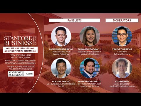 Stanford GSB MBA Info Session and Pinoy Panel Discussion