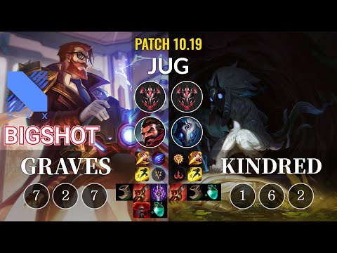 DRX BigShot Graves vs Kindred Jungle - KR Patch 10.19