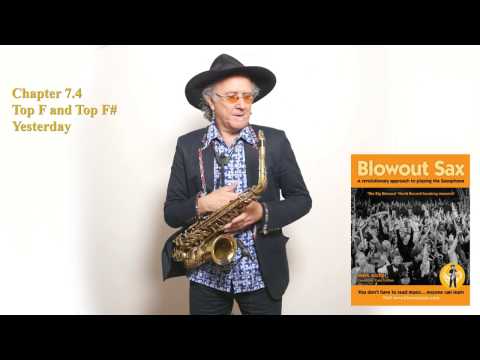Chapter 7.3 How to play 'Yesterday' on alto sax and Top F