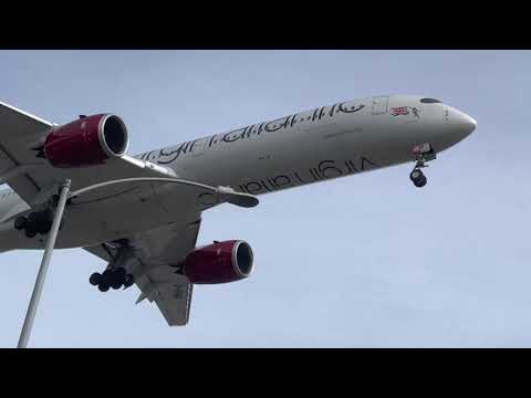 Virgin Atlantic A350-1041 landing @ KLAX from LHR as VIR23J