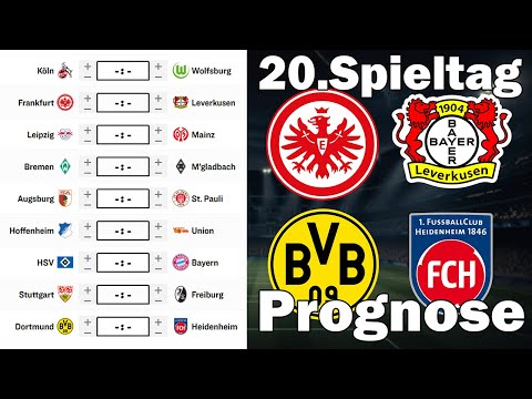 Matchday 20 Bundesliga 25/26 Predictions | All Matches & Tips!