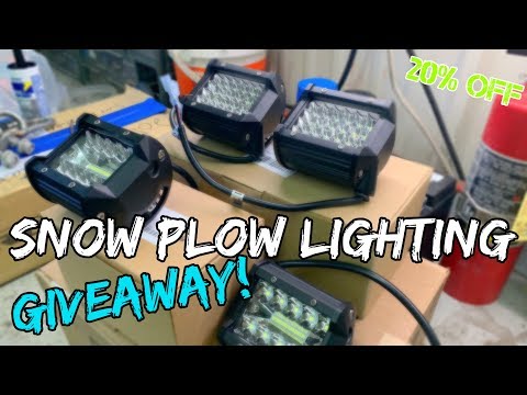 The Best Snow Plow Light Setup | NAO Lights on Lights on Lights!!