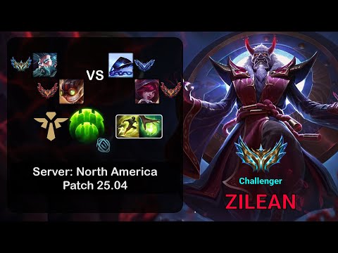 Zilean Support + Ziggs vs Xerath + Xayah - NA Challenger - Patch 25.04