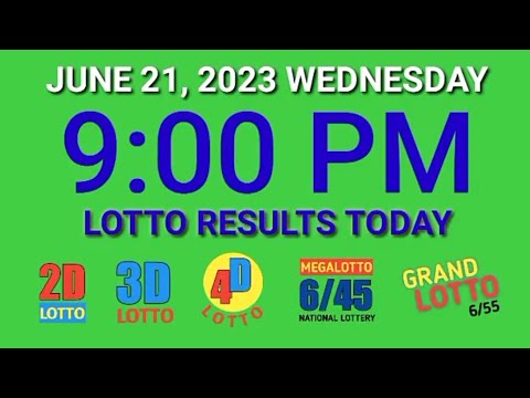 9pm Lotto Result Today PCSO June 21, 2023 Wednesday ez2 swertres 2d 3d 4d 6/45 6/55