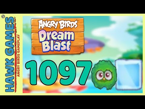 Angry Birds Dream Blast Level 1097 - Walkthrough, No Boosters