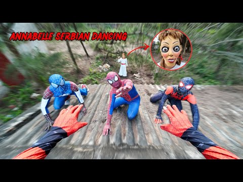 Team Spider-Man Meets ANNABELLE Serbian Dancing While Exploring an Abandoned Villa ( Horror POV )