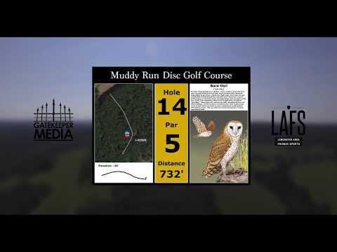Muddy Run Disc Golf Course | Hole 14 Layout | Holtwood, PA