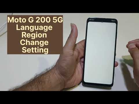 Moto G200 5G Language And Region Change | Forget Language