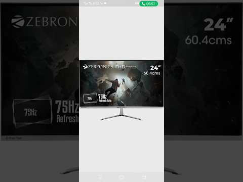 24 inch flat zebronics a24fhd led monitor