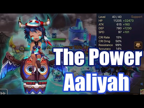 【Summoners War | Curry's RTA】The Power Aaliyah, tanky unit evolved hyper tanky unit with def buff!!