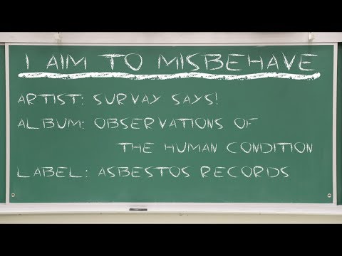 Survay Says! - I Aim To Misbehave OFFICIAL VIDEO