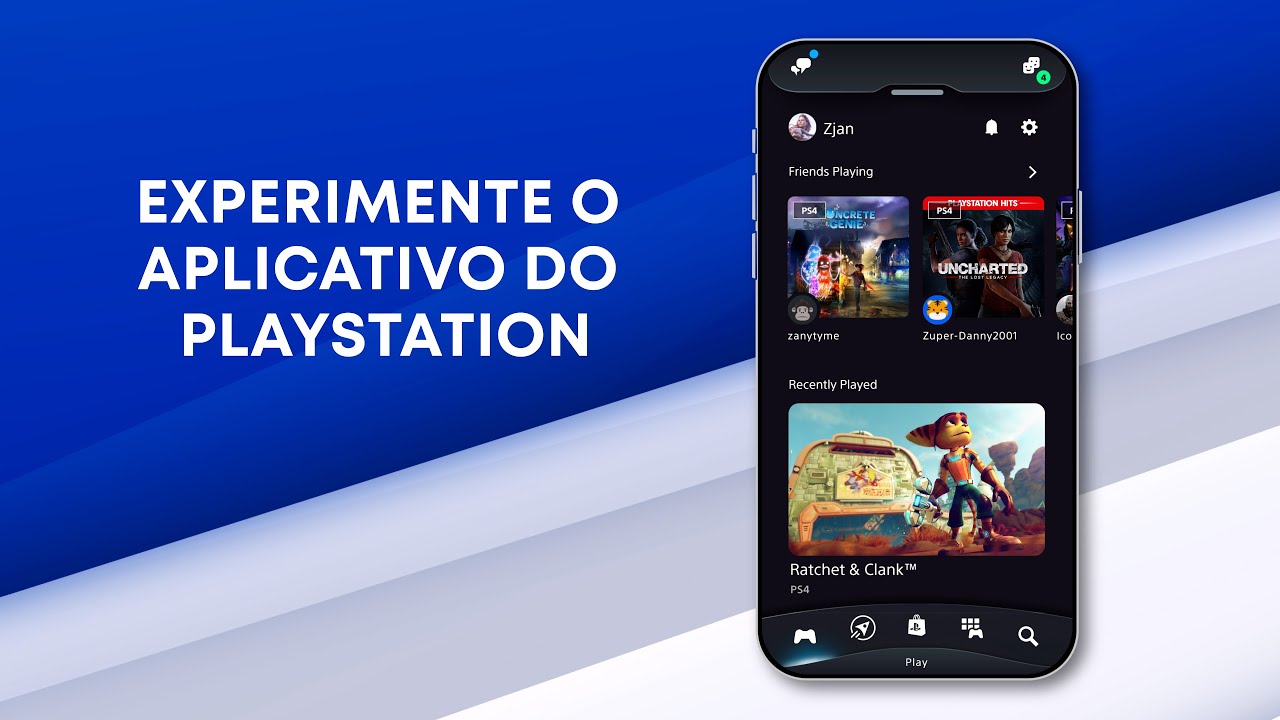 Conheça o novo PlayStation App, recriado para levar suas experiências no PS4 e PS5 a um outro nível