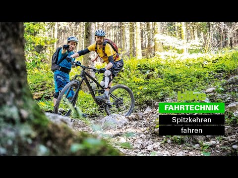 MTB-Fahrtechnik: Spitzkehren auf dem Trail geschmeidig fahren / Technik-Tutorial