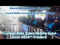 Almost Every Ride S Safety Spiels Of Electric Eel Sky Rocket II Roller Coaster At SeaWorld San Diego