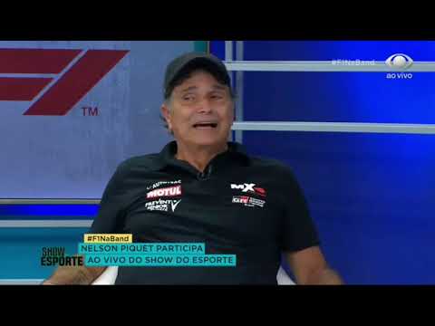 Nelson Piquet fala Globo lixo ao vivo na Band