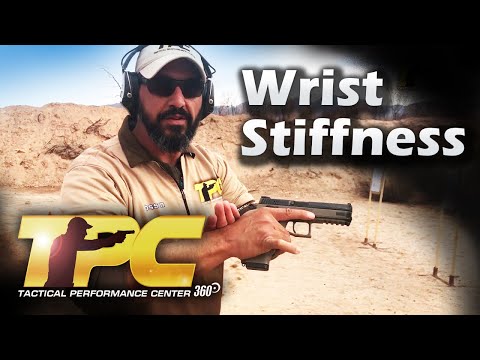 Wrists Stiffness for Optimal Muzzle Flip Control