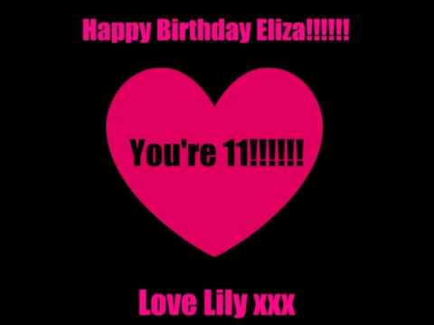 Happy Birthday Eliza!!!!