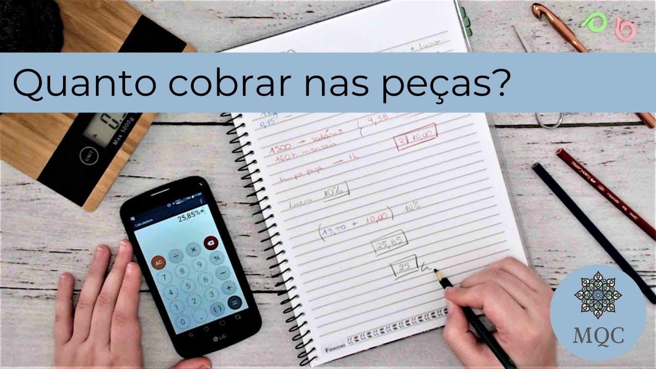 Quanto cobrar nas peças de crochê? Precificação passo a passo.