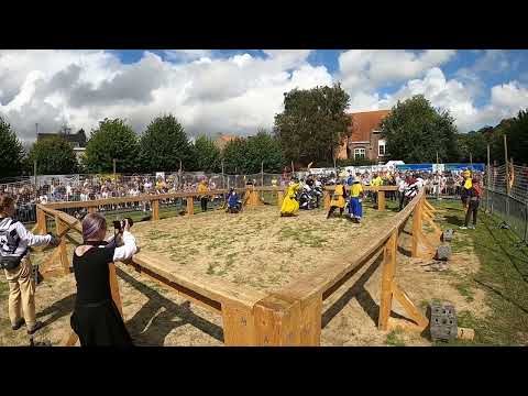 White Company 5v5 buhurt at Zannekinfeest  2023, France.