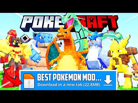 Most EPIC Pokémon Mod for Minecraft PE 1.21+ (Best MCPE Pokémon Addon!)