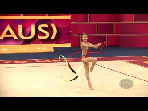 IAKOVLEVA Lidiia (AUS) - 2019 Rhythmic Worlds, Baku (AZE) - Qualifications Ribbon