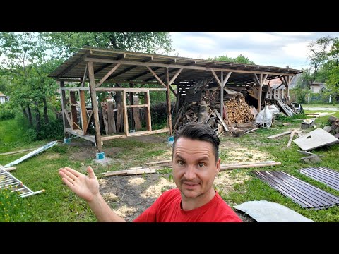 Fészer építés, WC költöztetés, satöbbi