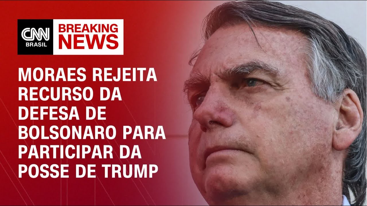 Moraes rejeita recurso da defesa de Bolsonaro para participar da posse de Trump | BASTIDORES CNN