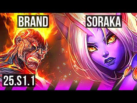 BRAND & Varus vs SORAKA & Ezreal (SUP) | KR Master | 25.S1.1