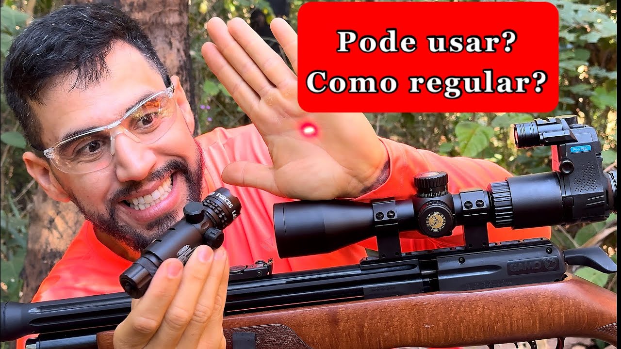 Carabina com Laser ! Pode?