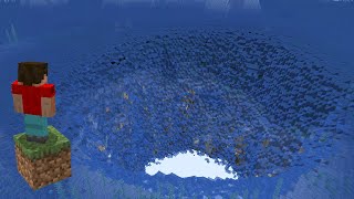 Using Physics to drain a minecraft ocean into the void