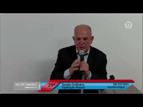 VALTER CAMARGO MANDA UM RECADO PARA O PREFEITO ELEITO WILHIANS SOARES.