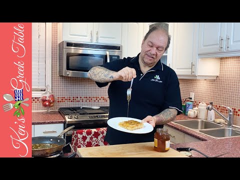 Sesame Crusted Feta Cheese Drizzled With Greek Honey