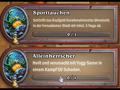 Hearthstone Söldnermodus #127 Event Yogg Saron Korallenelementar heroisch und Eventabschluss