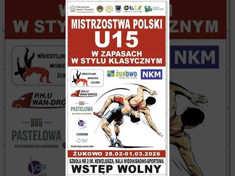 ZAPASY - (M3) Mistrzostwa Polski U15 styl klasyczny - Żukowo 2026. Mata 3.