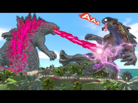 FPS Avatar Rescues Mutant Primates vs Godzilla 2014 - Animal Revolt Battle Simulator
