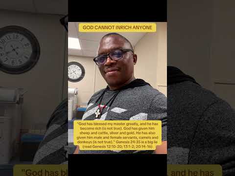 "Genesis 24:35 is a big lie (read Genesis 12:10-20; 13:1-2; 20:14-16) #TrashGod #LiveNaturally