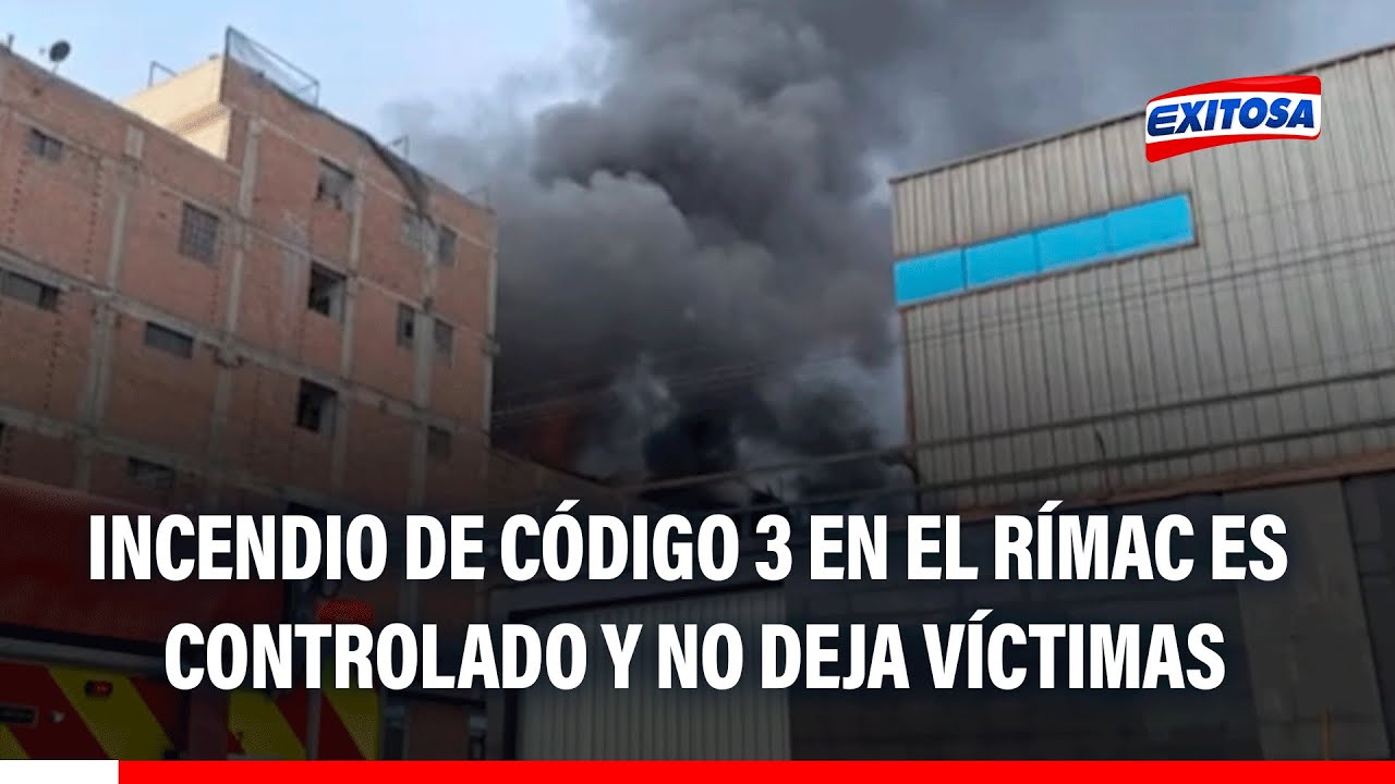 🔴🔵 Incendio de código 3 consume almacenes en el Rímac, pero es controlado