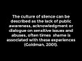 The Culture of Silence, Credits: Aaron, Kamet, Lizzette, Kaydean, and Michael