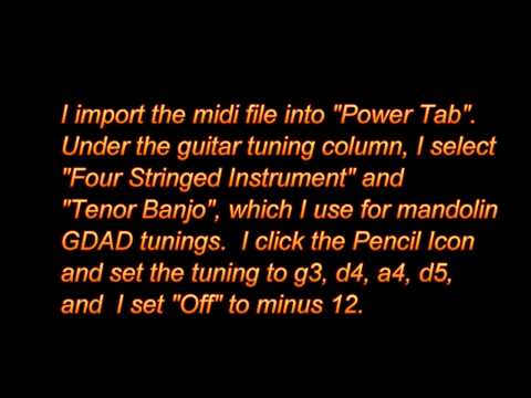 Blacksmith Courted Me GDAD Mandolin TAB