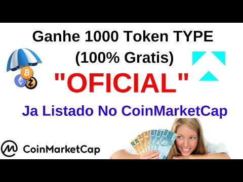 Typerium - Ganhe 1000 Token TYPE (100% Gratis) Ja Listado No CoinMarketCap "OFICIAL"