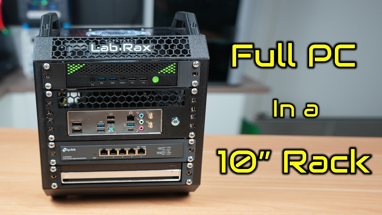 I Fitted A Full PC Into My 10” Lab Rax Homelab